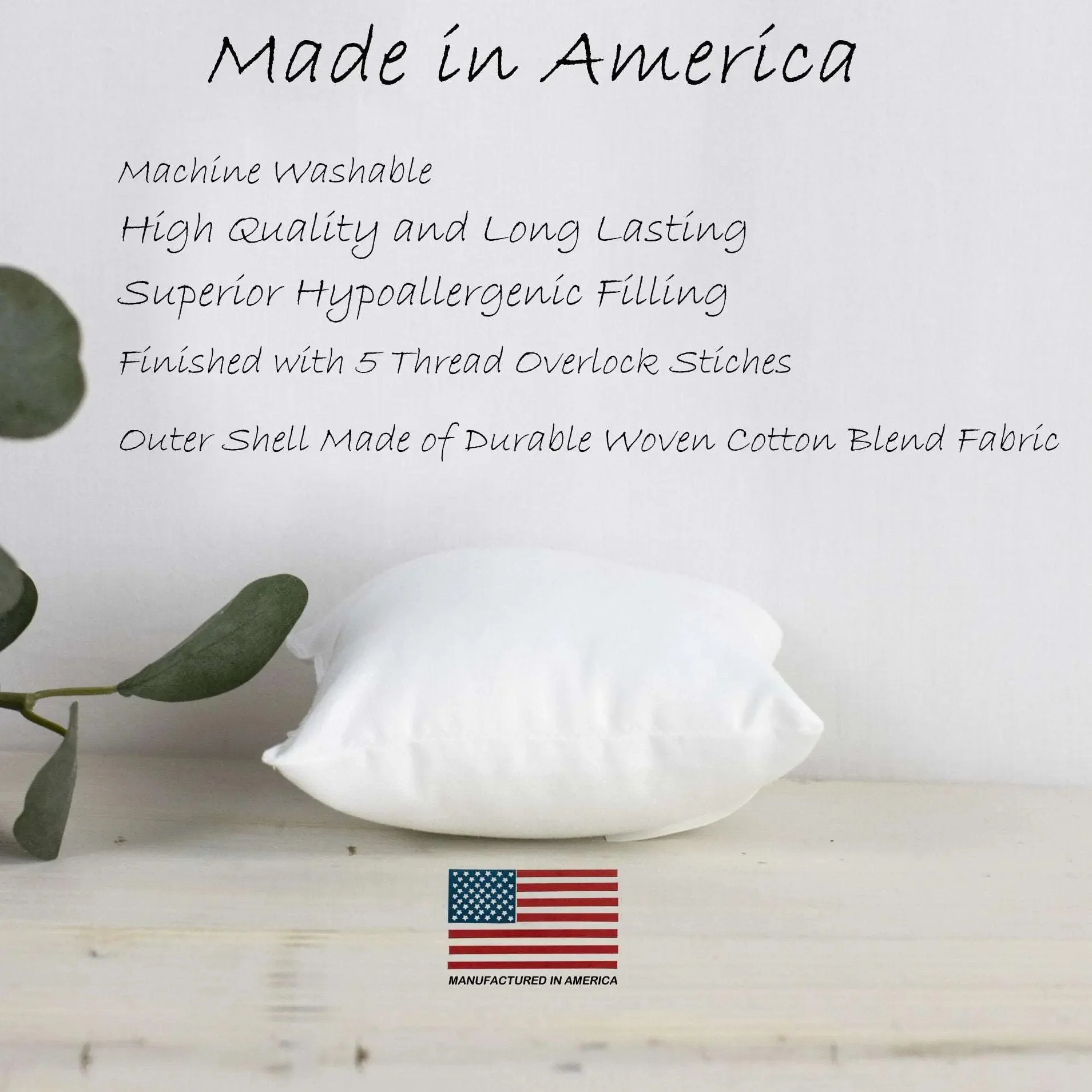 15x15 | Indoor Outdoor Hypoallergenic Polyester Pillow Insert | Quality Insert | Pillow Inners | Throw Pillow Insert | Square Pillow Inserts by UniikPillows - Image 2