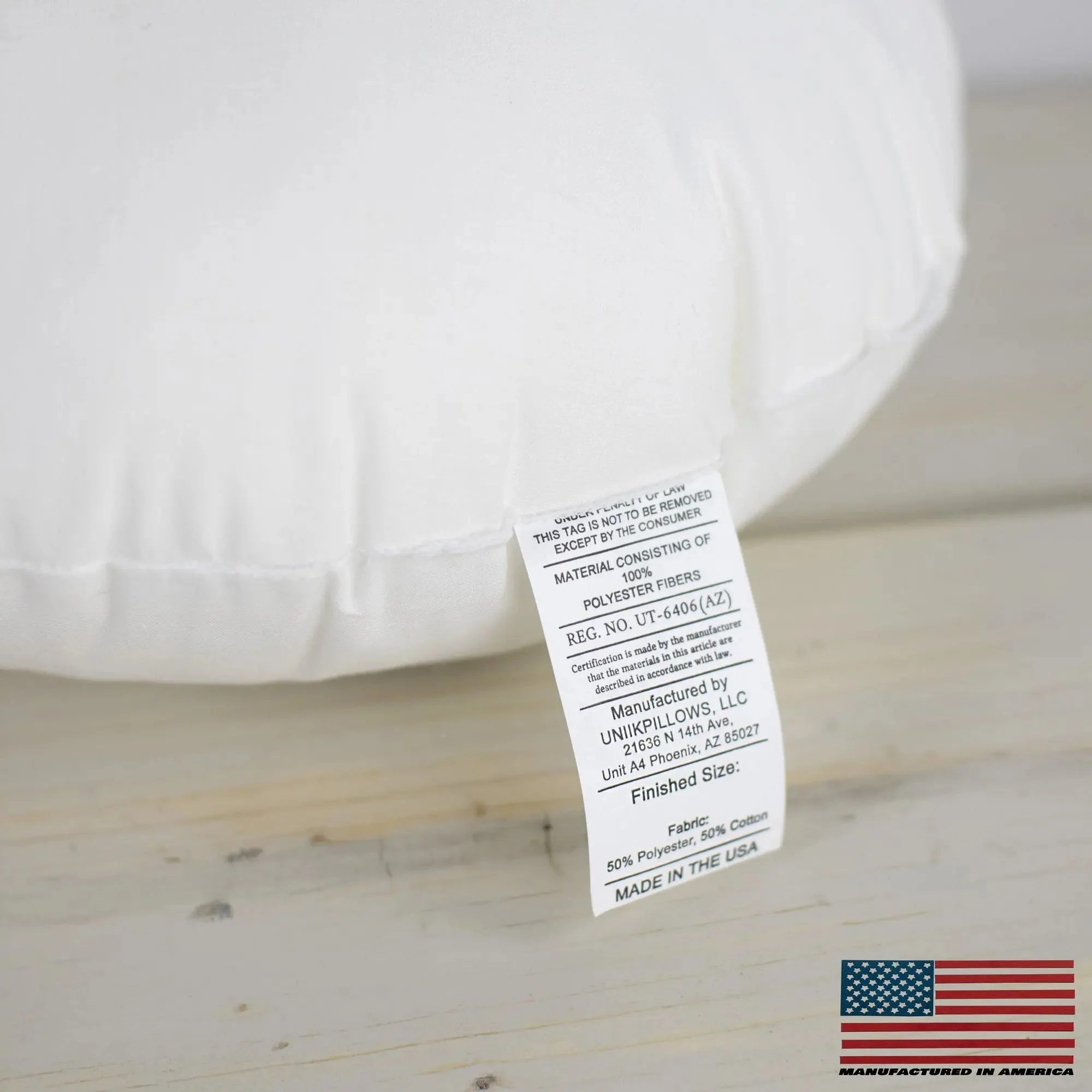 16" | Round Angel Hair Insert | Indoor Outdoor Down Alternative Hypoallergenic Pillow Insert | Quality Insert | Premium Insert by UniikPillows - Image 4