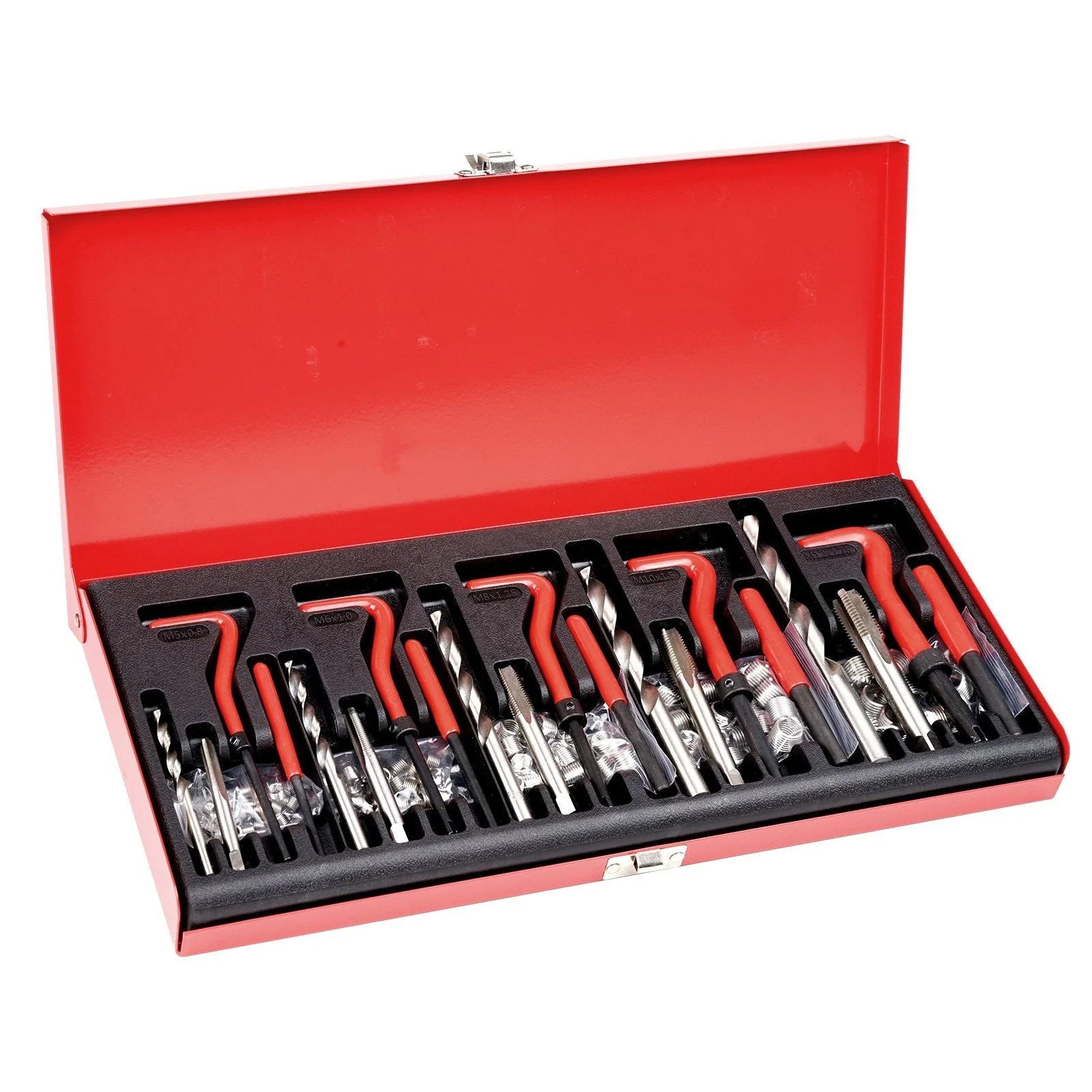 166 PCS Helicoil Thread Repair Kit Metric Rethread Tool M5 M6 M8 M10 M12