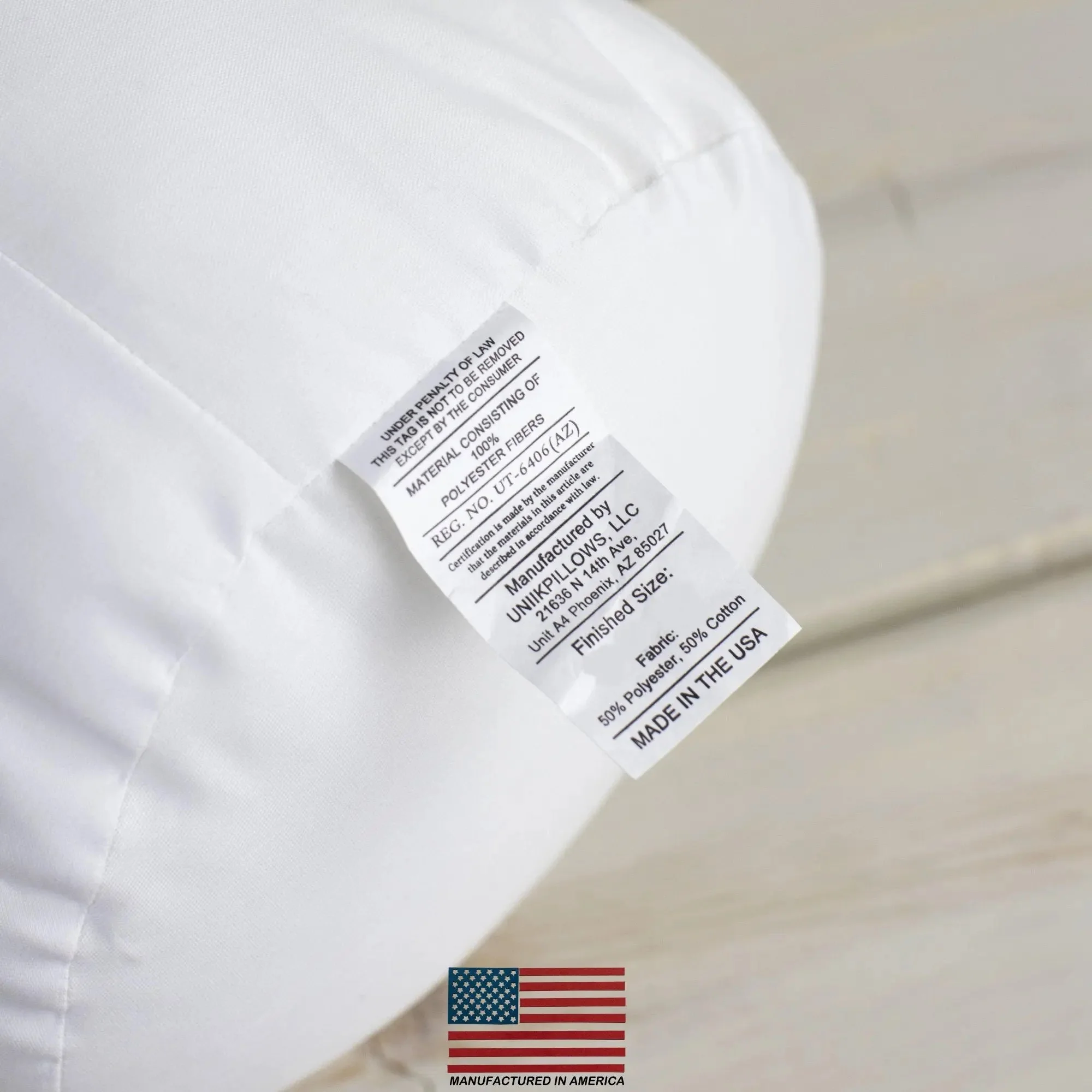 6x26 | Bolster Insert | Indoor Outdoor Hypoallergenic Polyester Fill | Quality Insert | Premium Insert by UniikPillows - Image 4