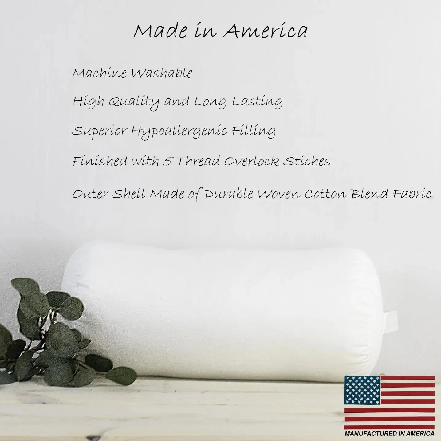 8x44 | Bolster Angel Hair Insert | Indoor Outdoor Down Alternative Hypoallergenic Pillow Insert | Quality Insert | Premium Insert by UniikPillows - Image 2