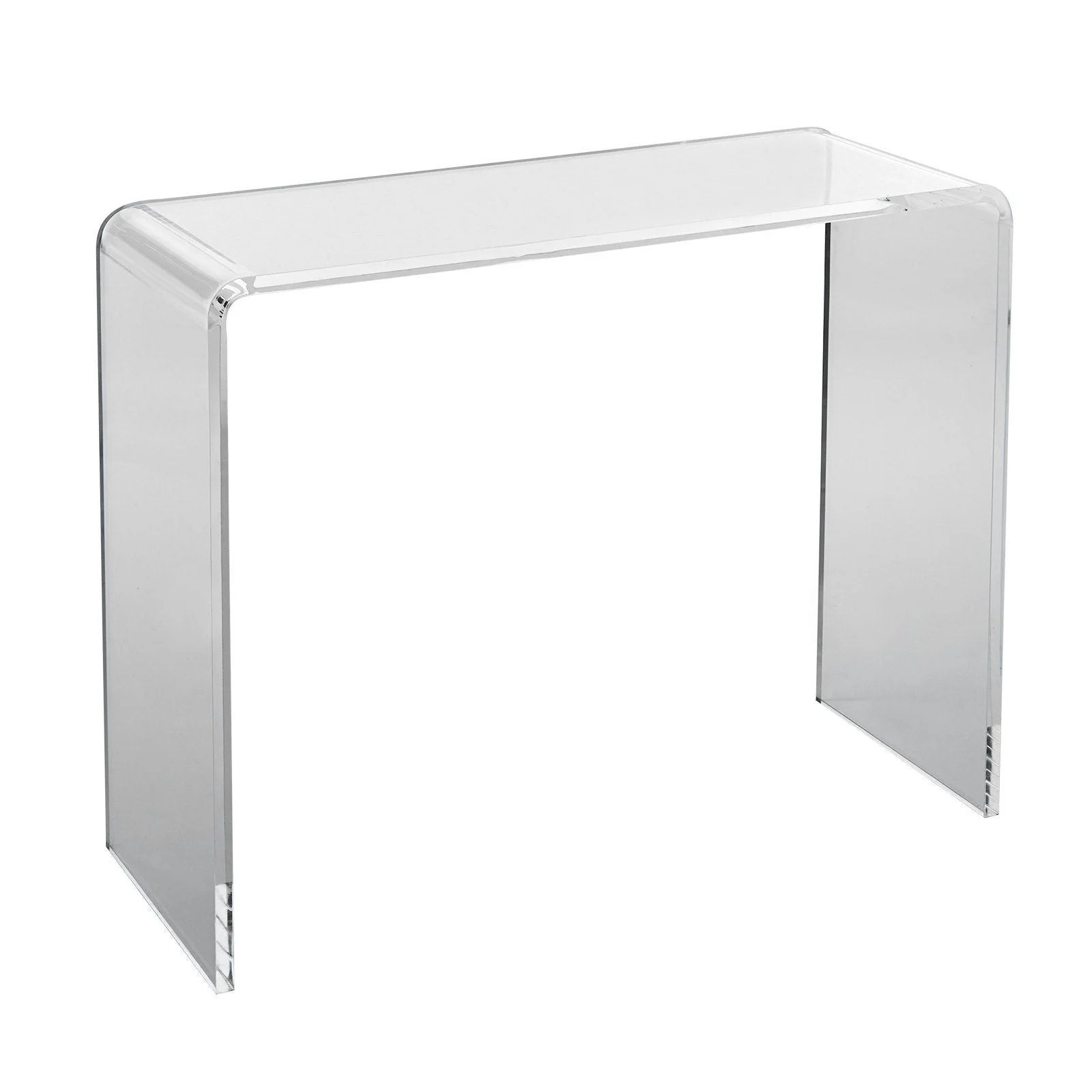 Acrylic Console Table, Clear Acrylic End Table, Transparent Acrylic Side Table 38.2x15x29.3 inch, for Foyer, Living Room, Dining Room