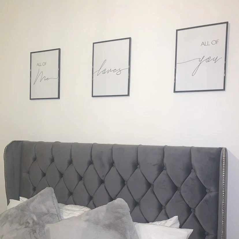 All Of Me Loves All Of You Set Of 3 Bedroom Wall Decor Prints by WinsterCreations™ Official Store - Image 3