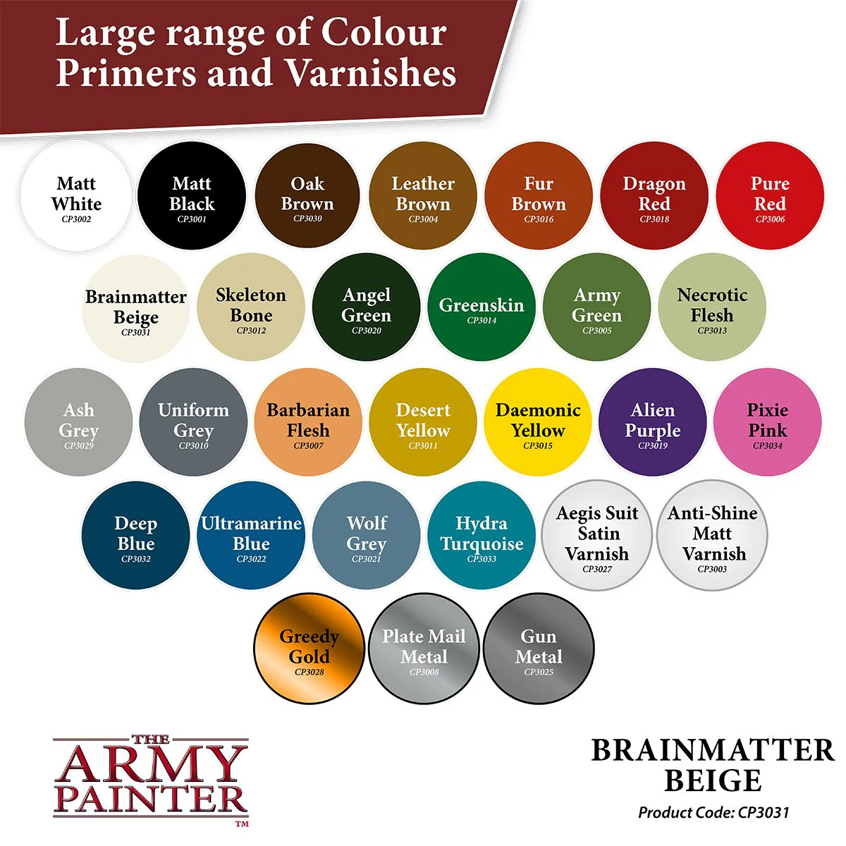 Army Painter Colour Primer: Brainmatter Beige - Image 4