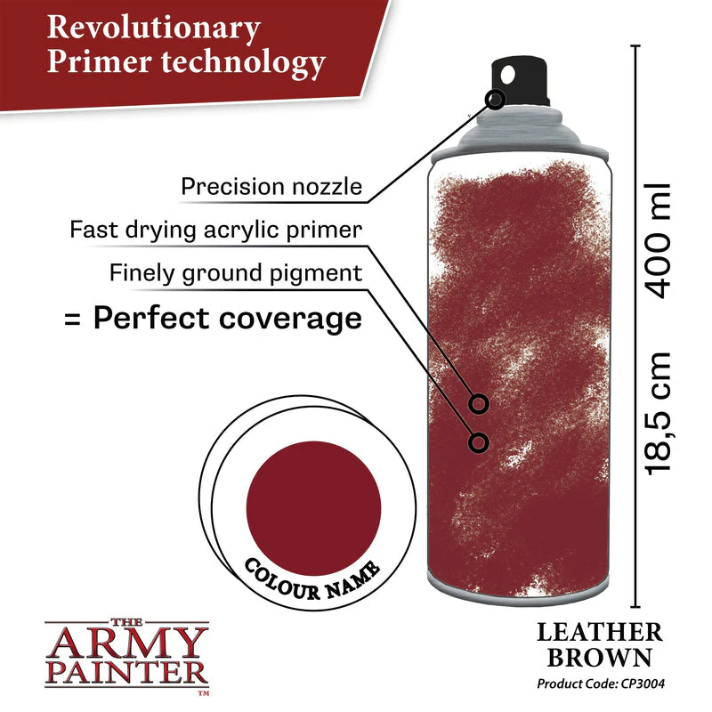 Army Painter Colour Primer: Leather Brown - Image 3