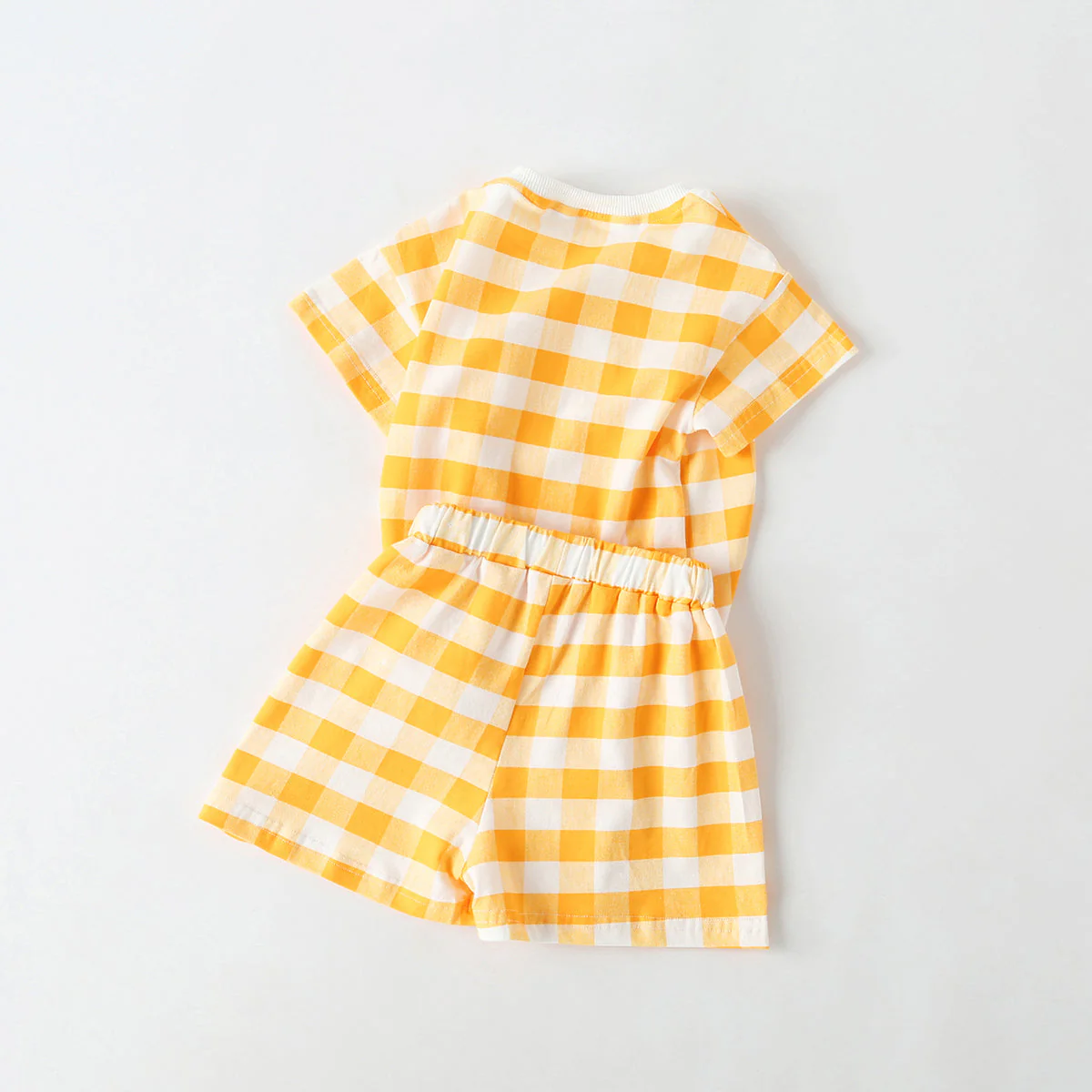 Baby 1pcs Plaid & Heart Pattern Tee Combo Shorts Simply Style Sets by MyKids-USA™ - Image 5