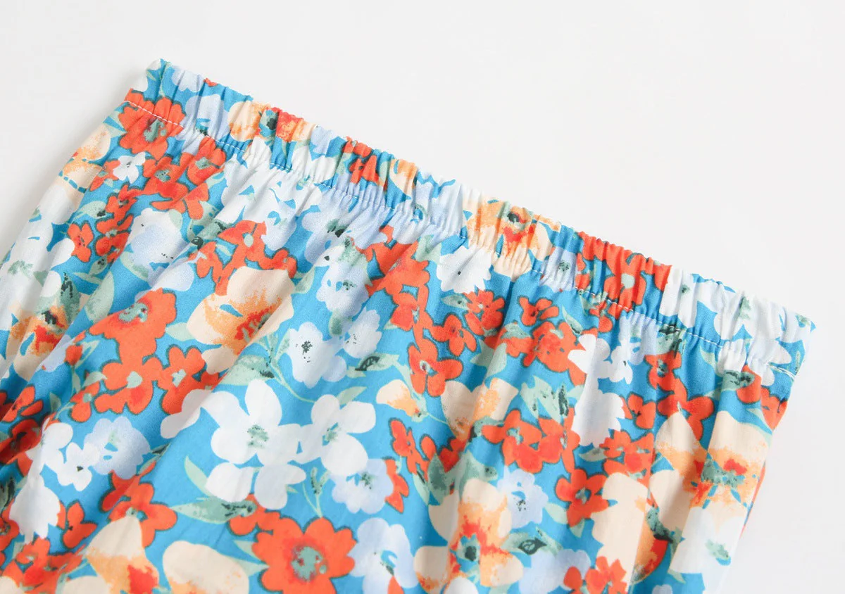 Baby Girl Floral Print Sleeveless Tops Combo Shorts Sets In Summer by MyKids-USA™ - Image 10