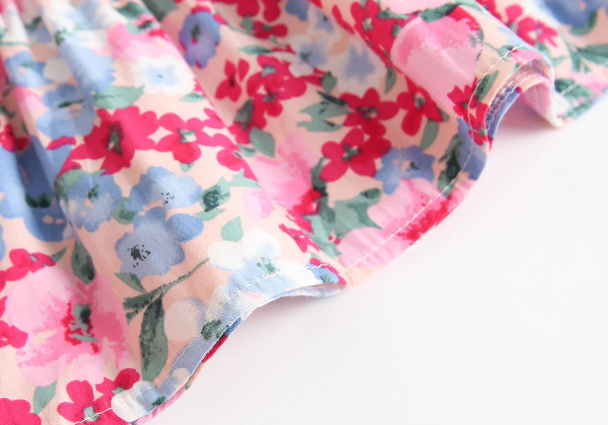 Baby Girl Floral Print Sleeveless Tops Combo Shorts Sets In Summer by MyKids-USA™ - Image 15