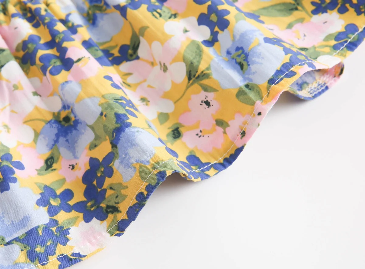Baby Girl Floral Print Sleeveless Tops Combo Shorts Sets In Summer by MyKids-USA™ - Image 20