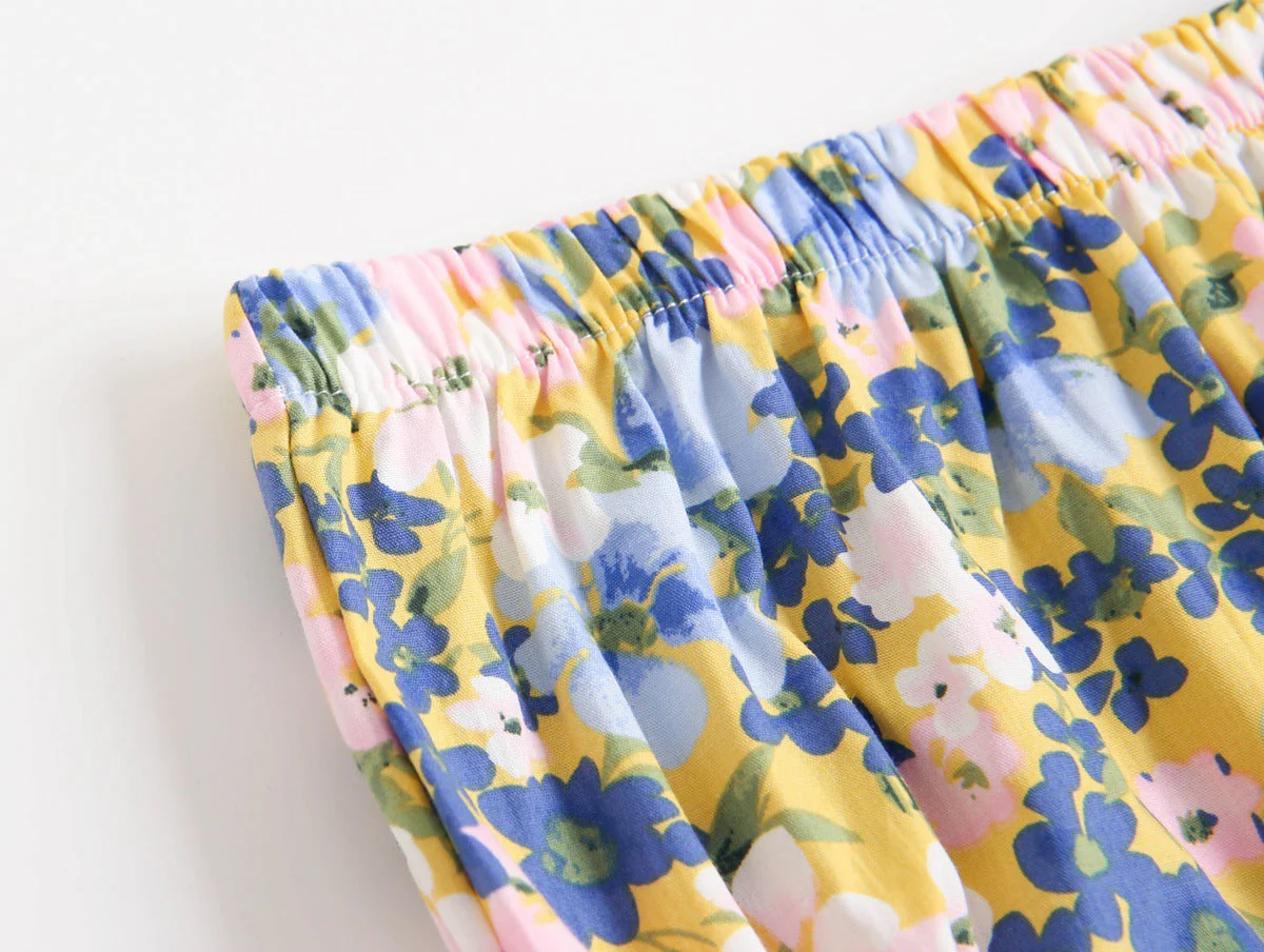 Baby Girl Floral Print Sleeveless Tops Combo Shorts Sets In Summer by MyKids-USA™ - Image 22