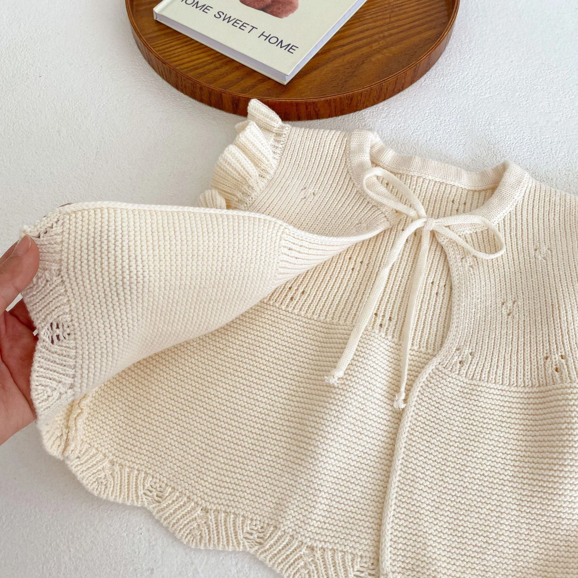 Baby Girl Solid Color Butterfly Sleeve Thin Style Cute Cardigan by MyKids-USA™ - Image 6