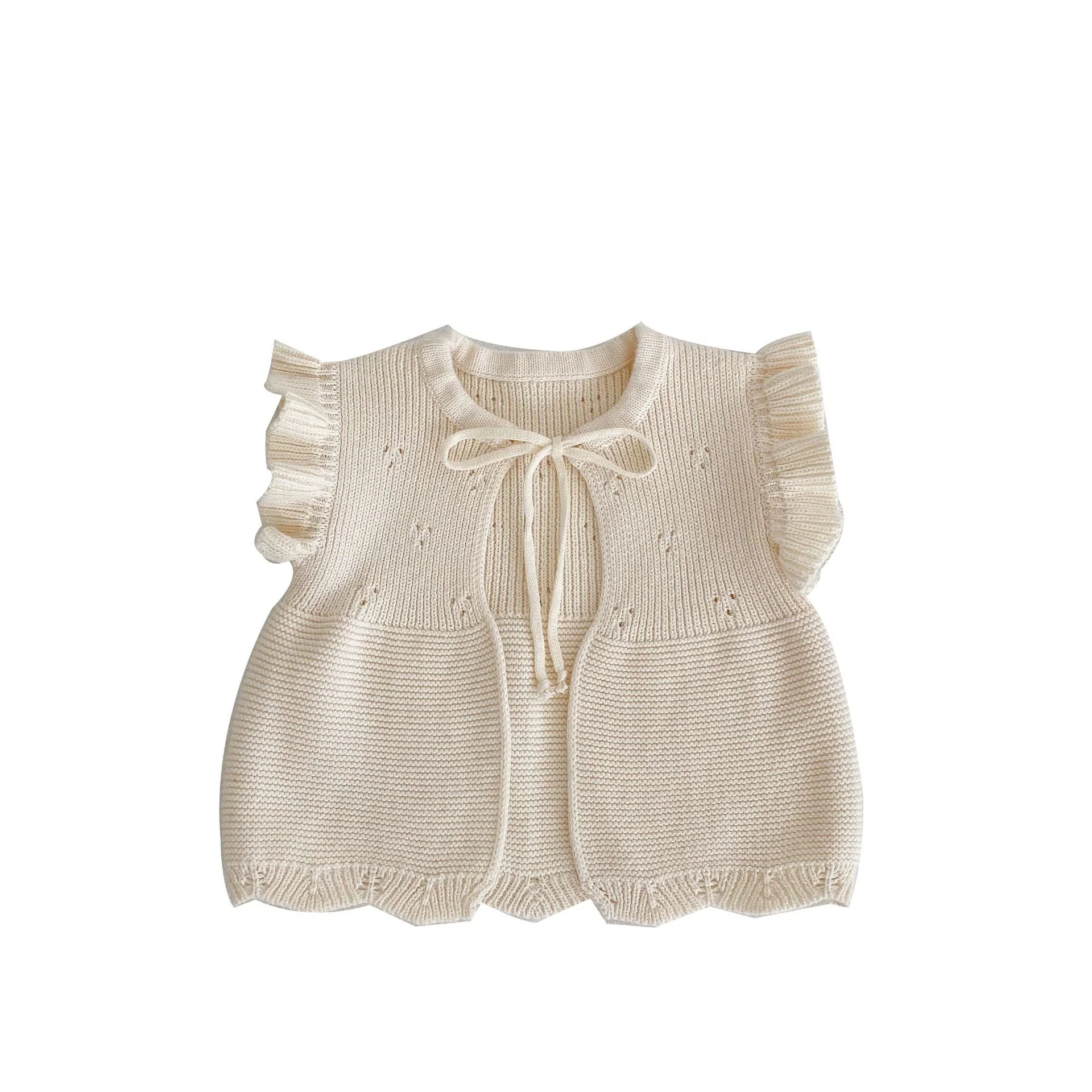 Baby Girl Solid Color Butterfly Sleeve Thin Style Cute Cardigan by MyKids-USA™ - Image 7