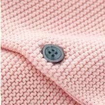 Baby Solid Color Bunny Ear Patched Hat Design Button Front Knitted Sweater Cardigan by MyKids-USA™ - Image 7