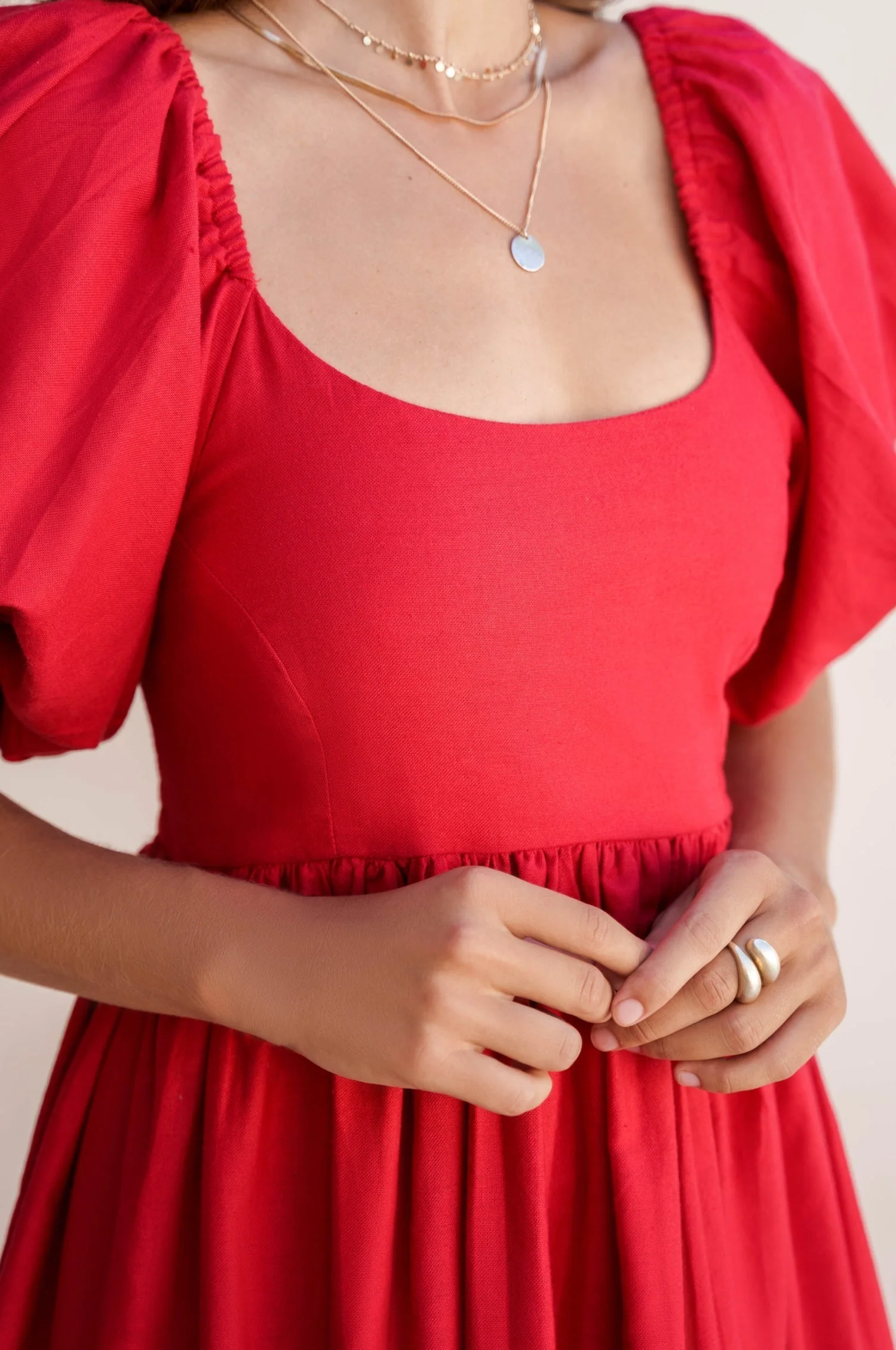 Cherie Puff Sleeve Midi Dress by ELF - Image 20
