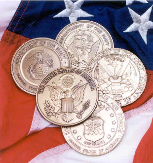 Coast Guard Service Medallion, Brass Coast Guard Medallion. by The Military Gift Store - Image 2