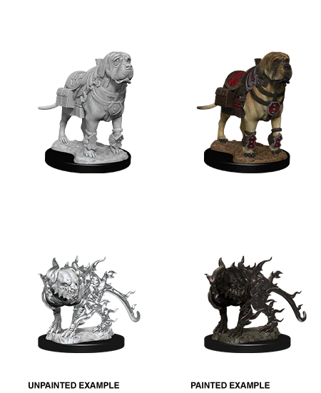 D&D: Nolzur's Marvelous Miniatures - Mastiff & Shadow Mastiff