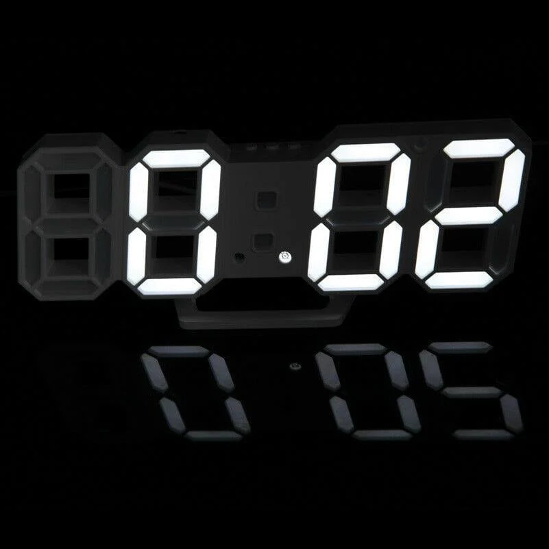 Digital 3D LED Wall/Desk Clock Alarm Big Digits Auto Brightness USB _mkpt44 by Js House - Image 5