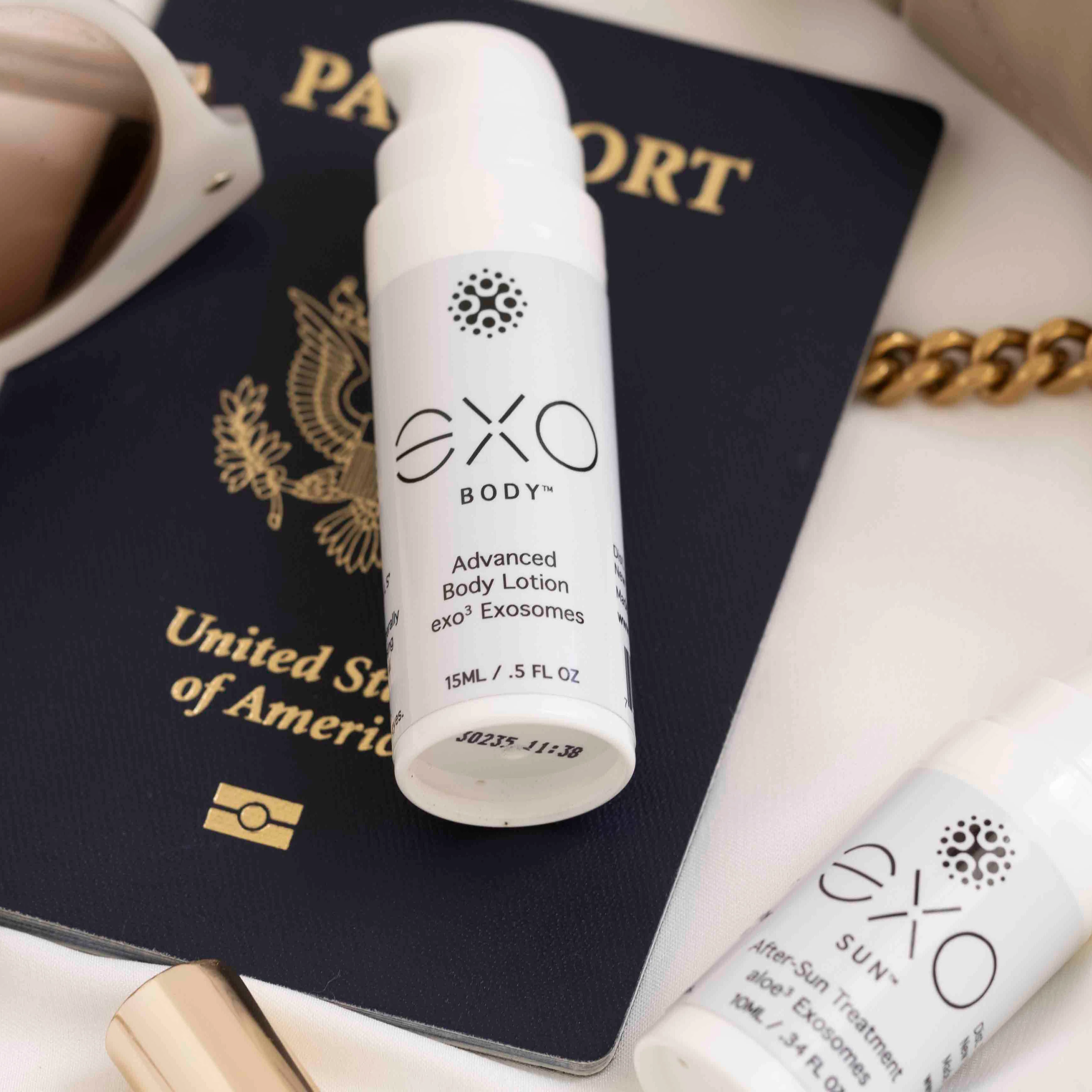 EXO SUN™ - After-Sun Treatment - Travel Size, 4 bottles - 10ML / .34 fl oz  (x4) by Exoceuticals - Image 4