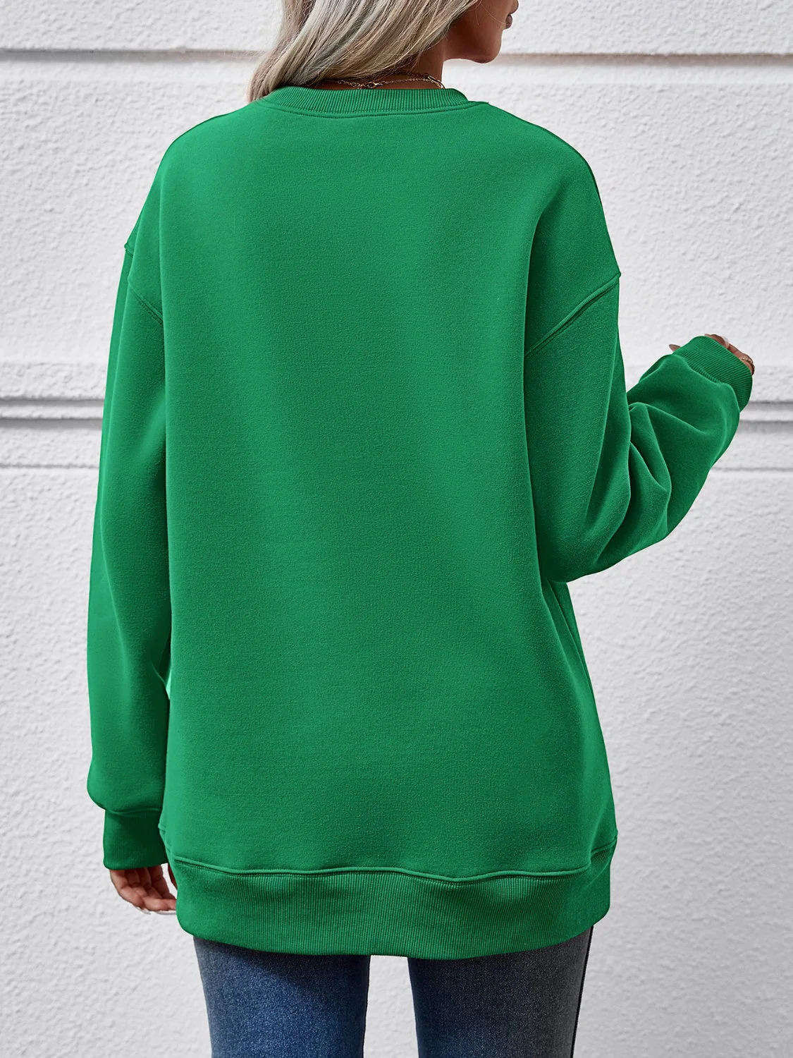Faceless Gnomes Graphic Drop Shoulder Sweatshirt - Image 18