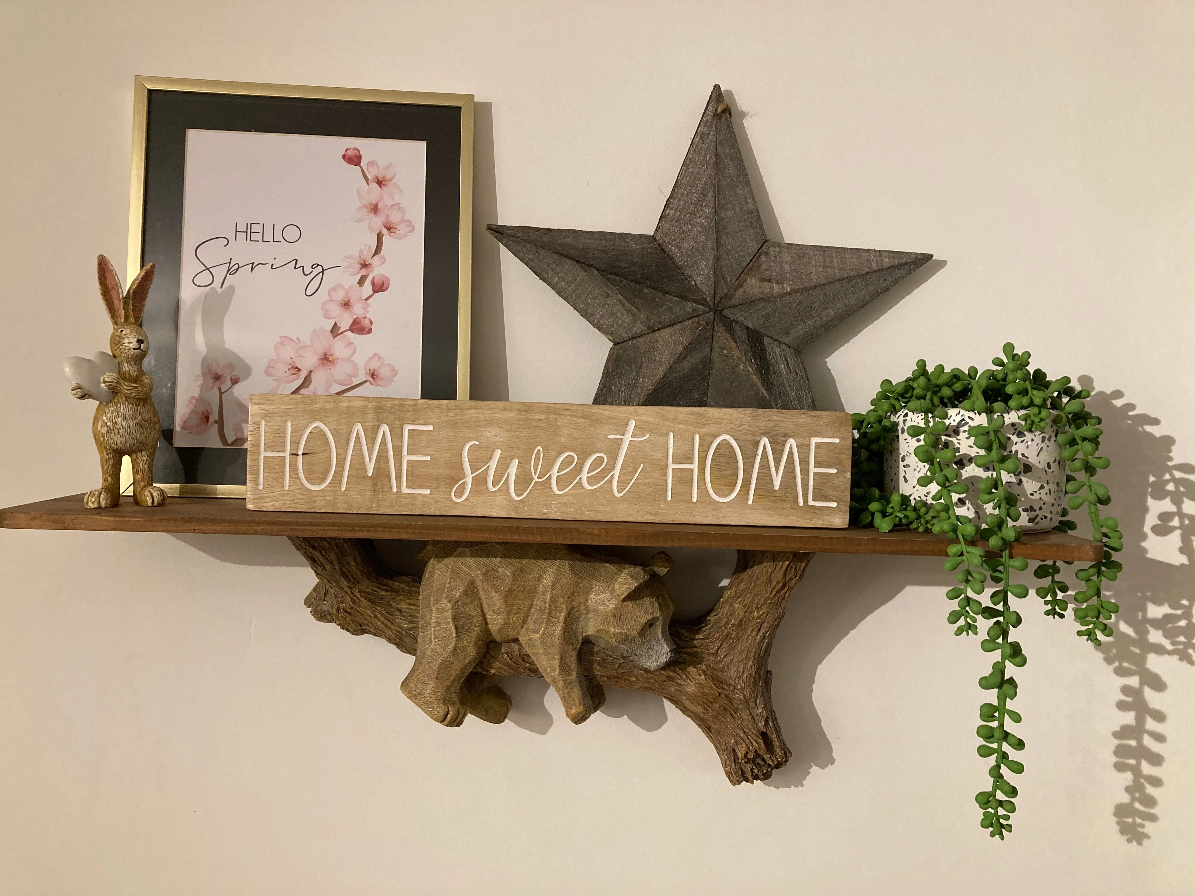 Hello Spring Cherry Blossom Spring Seasonal Wall Home Decor Print by WinsterCreations™ Official Store - Image 3
