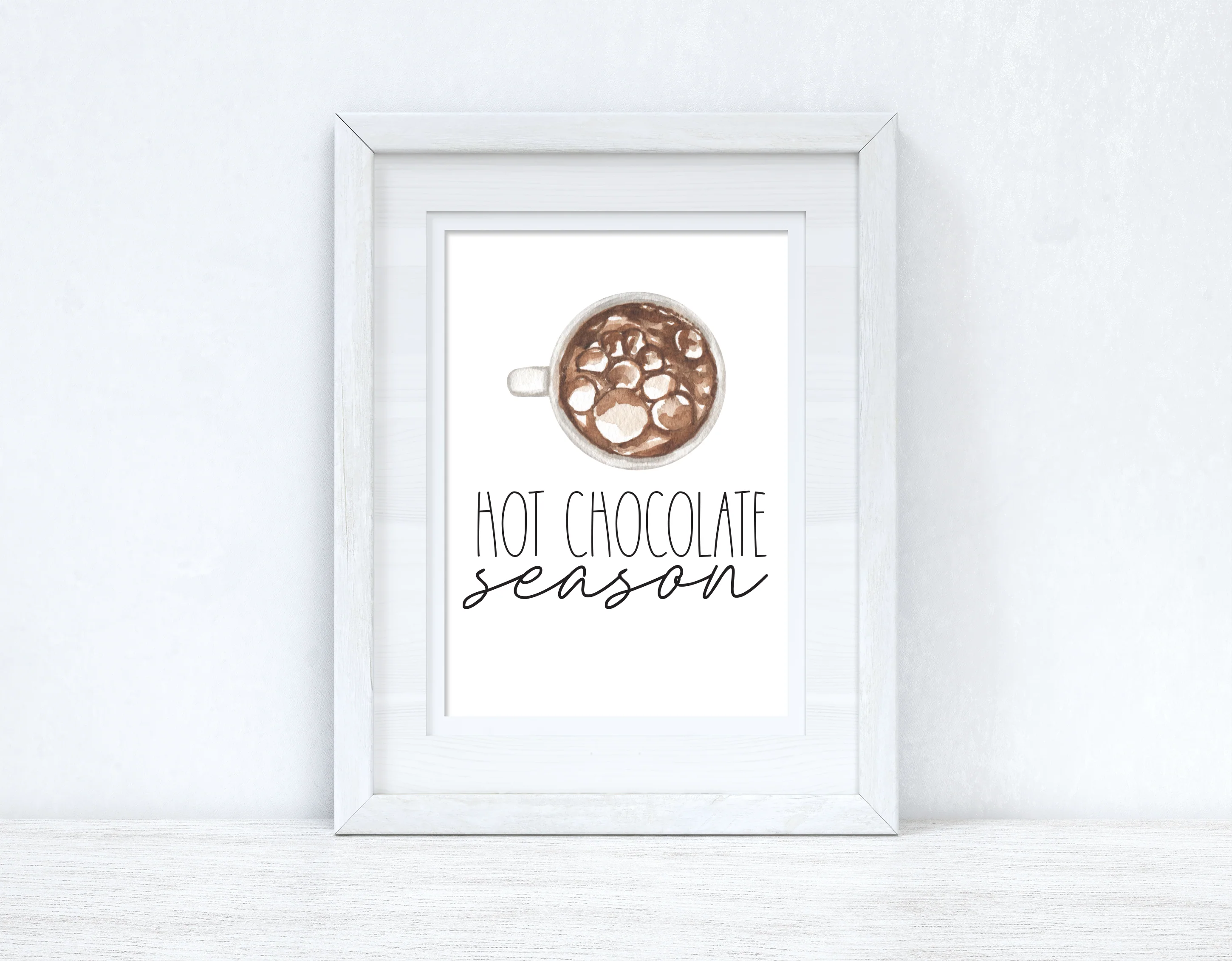 Hot Chocolate Season New Autumn 2021 Seasonal Wall Home Decor Print by WinsterCreations™ Official Store - Image 3