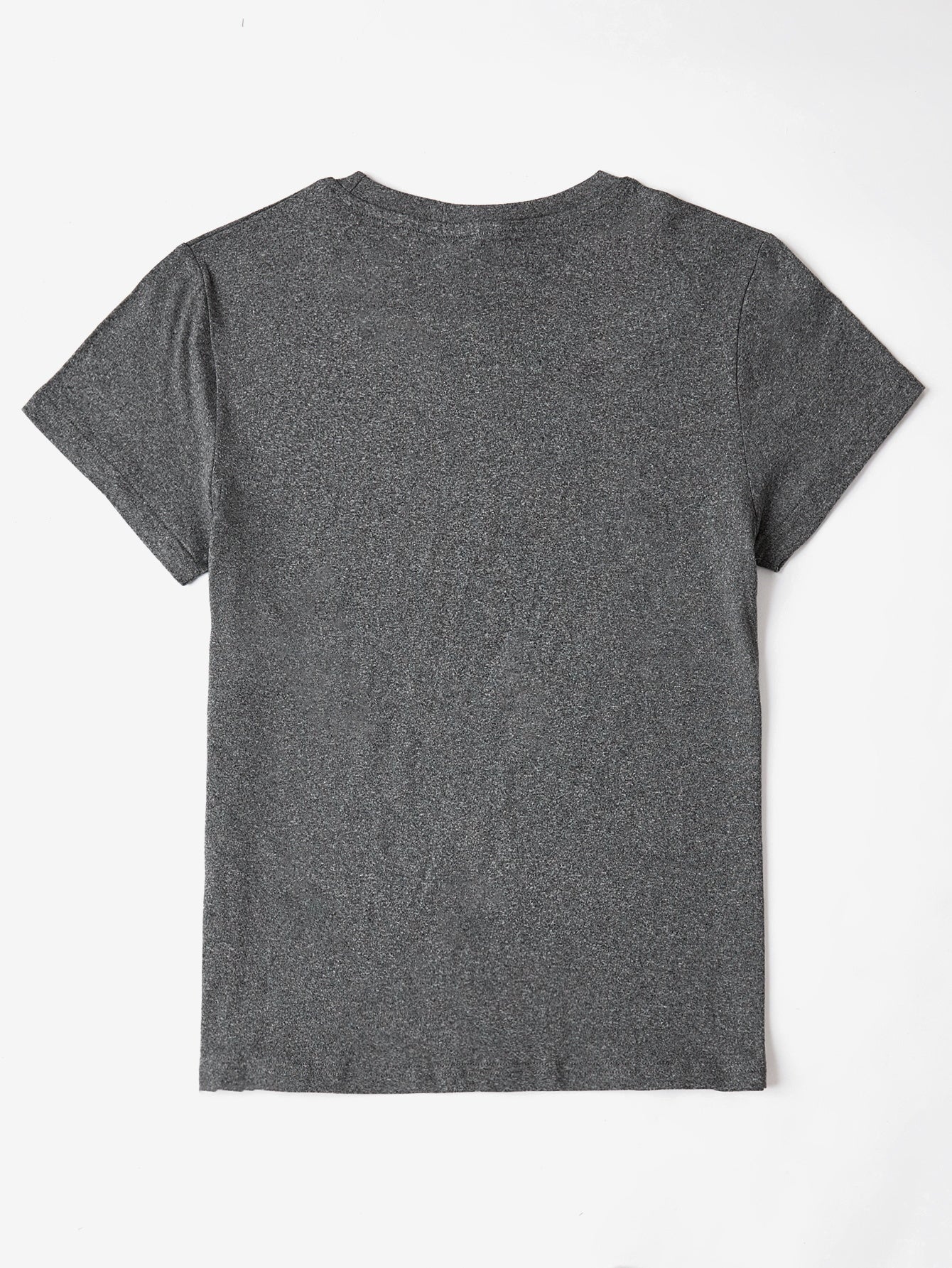 Letter Graphic Round Neck Short Sleeve T-Shirt - Image 17
