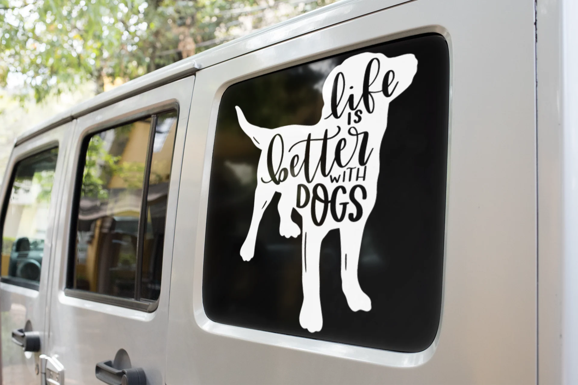 Life Is Better With Dogs Dog Mom Sticker by WinsterCreations™ Official Store - Image 2
