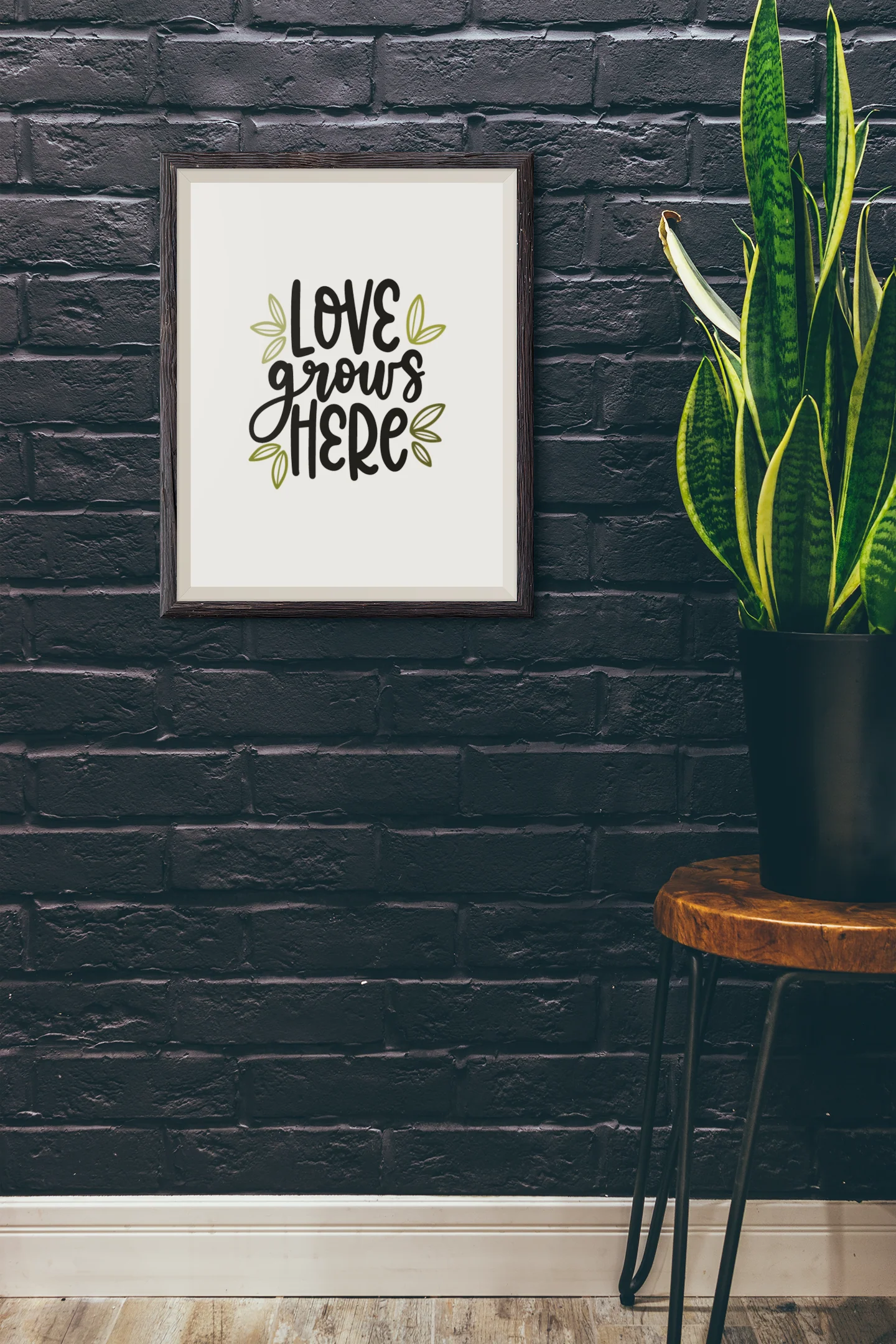 Love Grows Here Plant Obsessed Humorous Home Wall Decor Print by WinsterCreations™ Official Store - Image 2