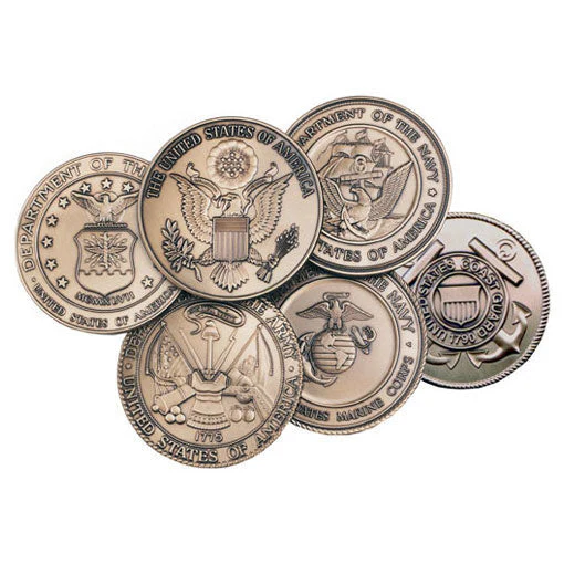 Navy Service Medallion, Brass Navy Medallion by The Military Gift Store - Image 3