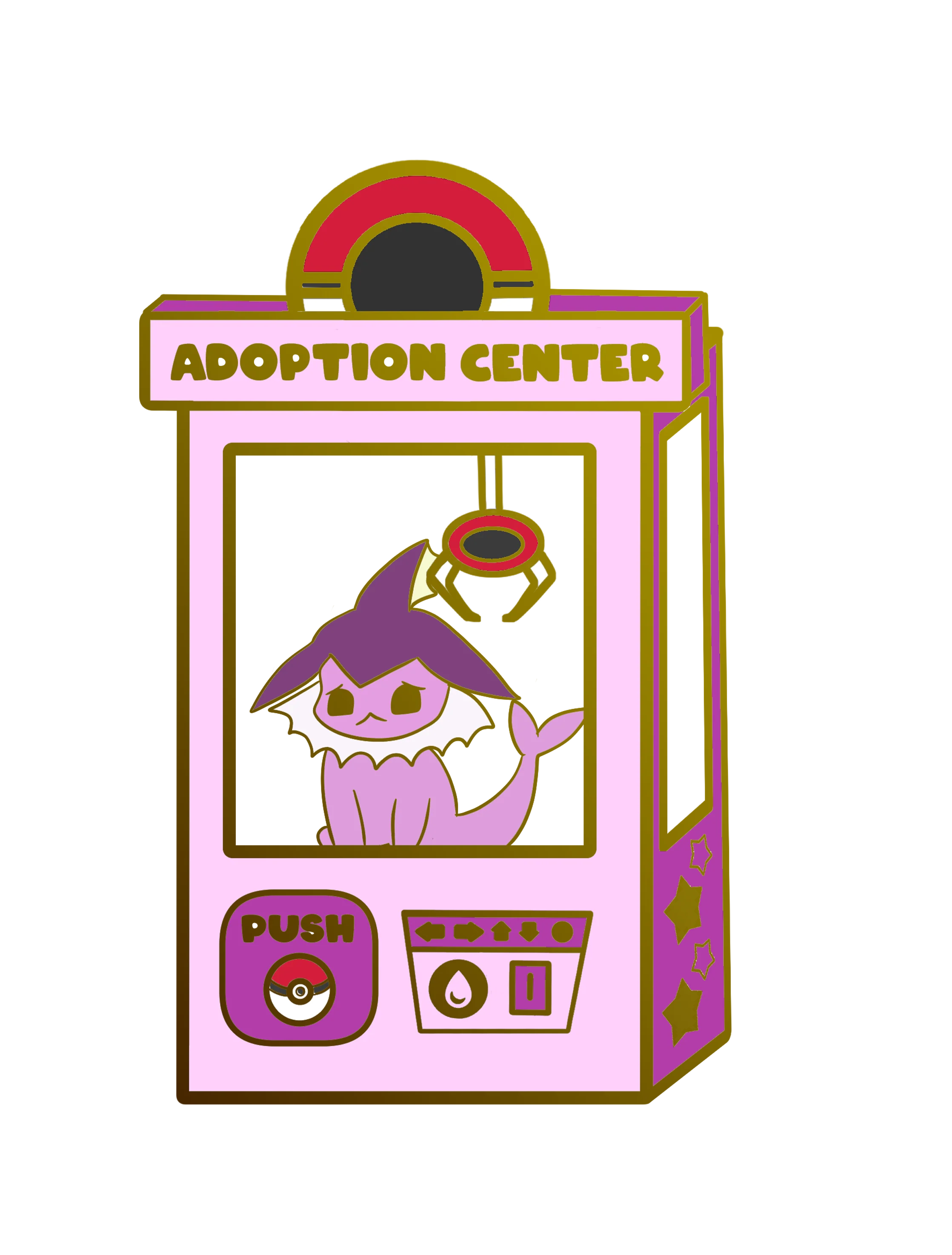 Pokemon: Shiny Vaporeon Adoption Center Enamel Pin