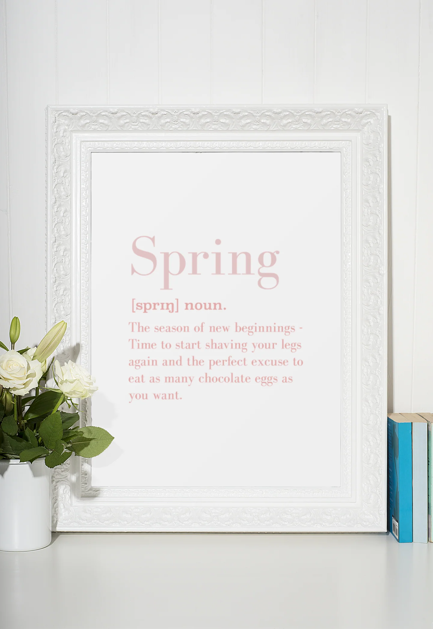 Spring Definition Pastel Pinks 2022 Spring Seasonal Wall Home Decor Print by WinsterCreations™ Official Store - Image 2