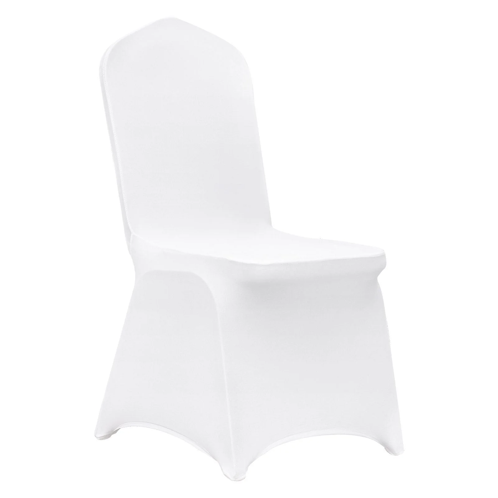 Stretch Spandex Folding Chair Covers, Universal Fitted Chair Cover, Removable Washable Protective Slipcovers, for Wedding, Holiday, Banquet, Party, Celebration, Dining (100PCS White)