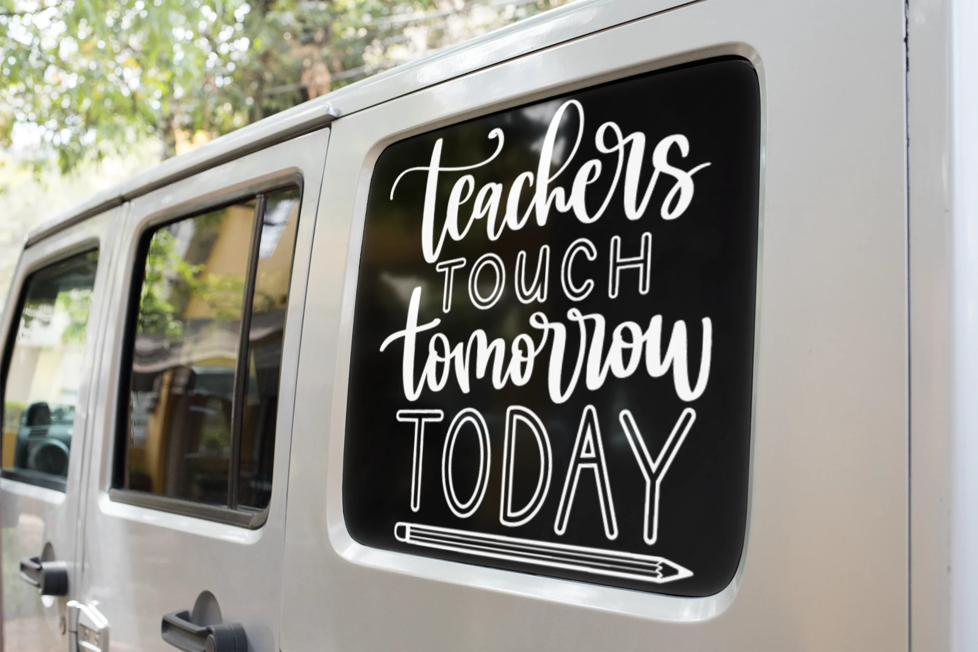 Teachers Touch Tomorrow Today Teacher Sticker by WinsterCreations™ Official Store - Image 2