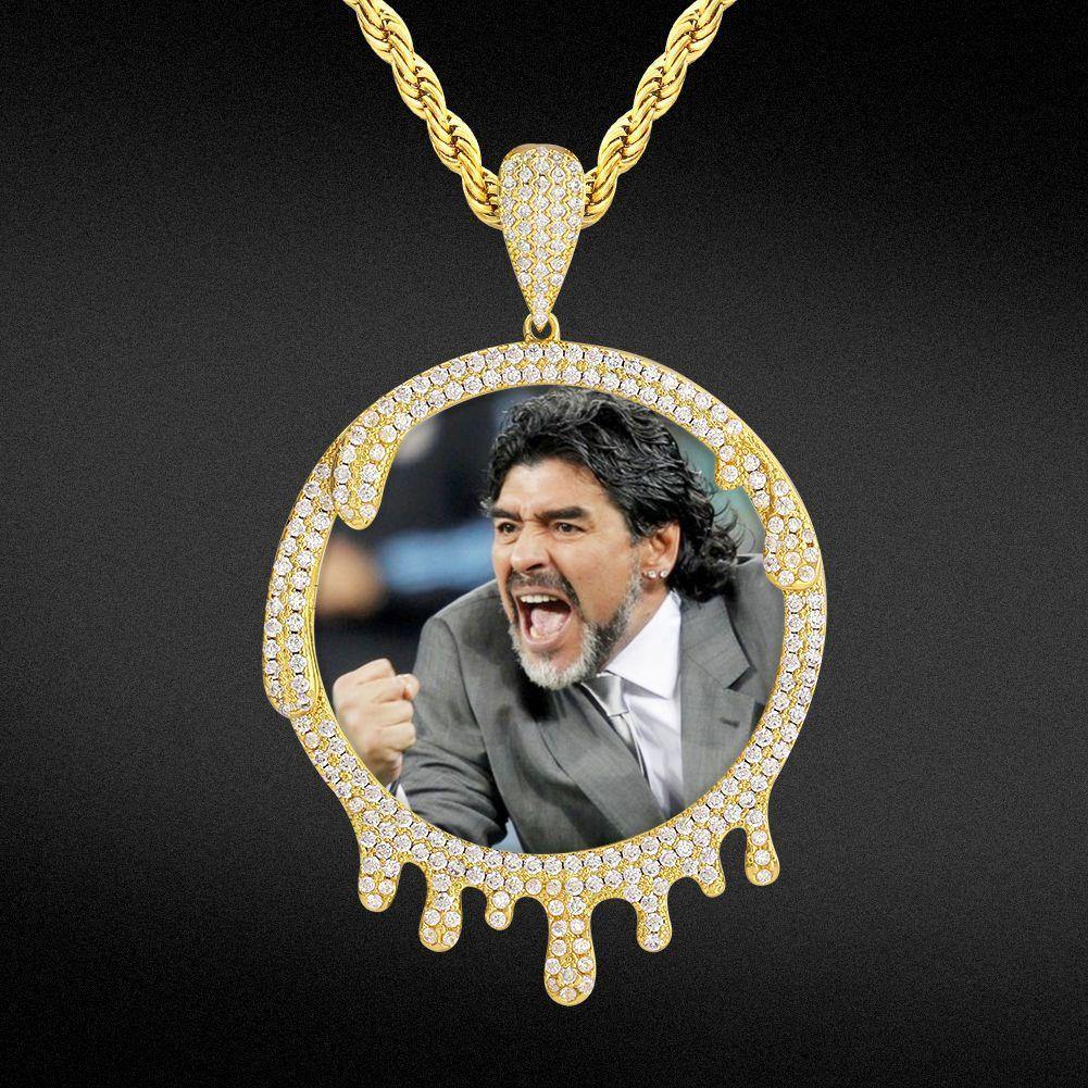 THE DRIP® - Custom Iced Out Round Photo Pendant by Bling Proud | Urban Jewelry Online Store - Image 4