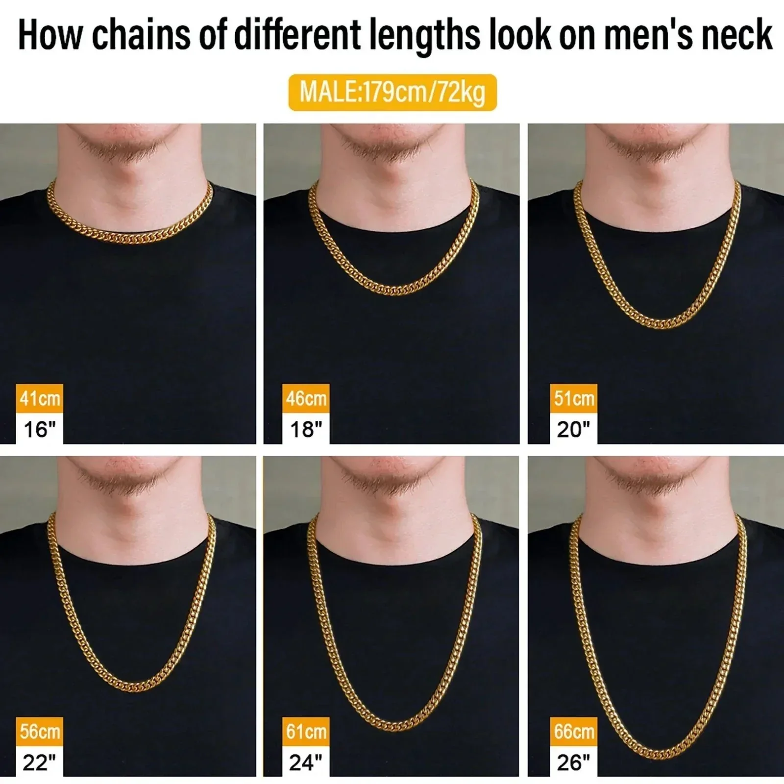 The Golden Age Ⅱ® - Cuban Link Chain 18K Gold (Push Button Clasp) by Bling Proud | Urban Jewelry Online Store - Image 5