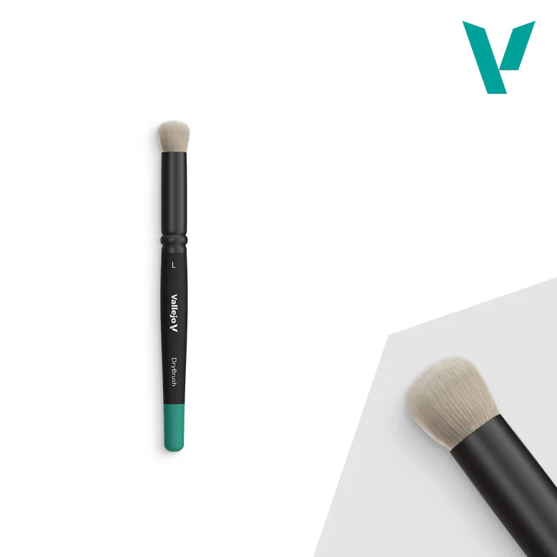 Vallejo Hobby Brushes: Dry Brush - Natural Hair - Large