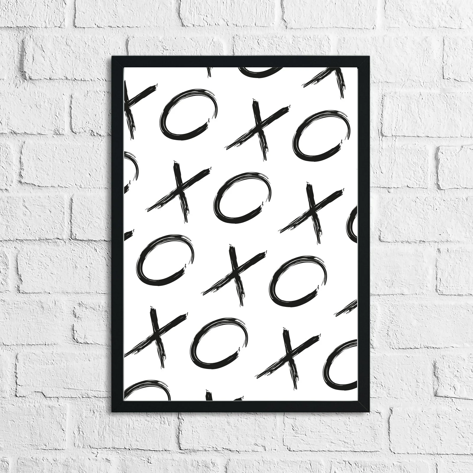 XOXO Children's Teenager Black Brush Room Wall Decor Print by WinsterCreations™ Official Store - Image 2